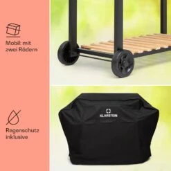 Aberdeen Double Holzkohlegrill Smoker Thermometer 2 Seitentische Mobil 18 Aberdeen Double Holzkohlegrill Smoker Thermometer 2 Seitentische Mobil -Online Gartenbedarf 10040293 de 0008 usp