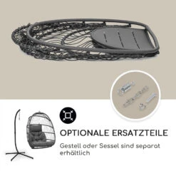 Biarritz Individuelle Hängesessel PE Aluminium Polyrattan 130 Kg -Online Gartenbedarf 10040299 de 0005 usp