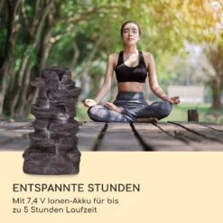 Stonehenge XL Solarbrunnen LED-Beleuchtung Polyresin Li-Ionen-Akku -Online Gartenbedarf 10040348 de 0007 logo