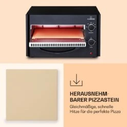 Arezzo Pizza-Ofen Herausnehmbarer Pizza-Stein Stahlgehäuse 1770 W 160 - 400 °C -Online Gartenbedarf 10041186 de 0005 logo