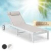 Lucca Lounger Liegestuhl Polyester Aluminium 4-Stufen -Online Gartenbedarf 10041236 de 0001 main