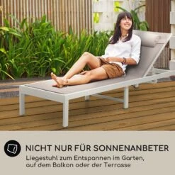 Lucca Lounger Liegestuhl Polyester Aluminium 4-Stufen 13 Lucca Lounger Liegestuhl Polyester Aluminium 4-Stufen -Online Gartenbedarf 10041236 de 0006 usp